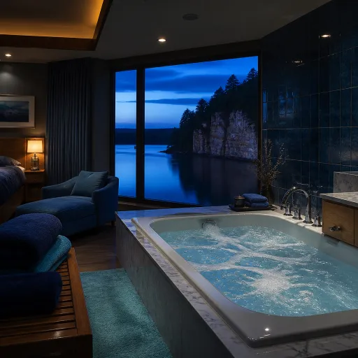 Elegant whirlpool suites in Wisconsin Dells for a refined escape